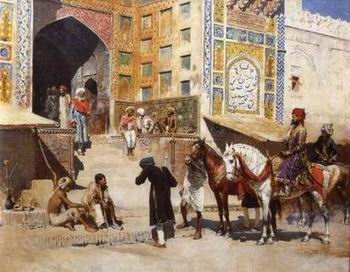Arab or Arabic people and life. Orientalism oil paintings  283